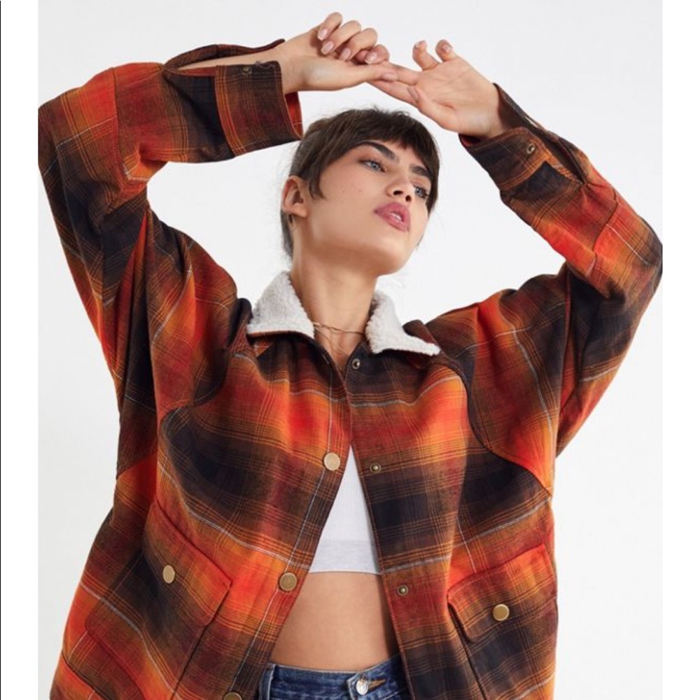 NEW: Urban Outfitters Chelsea Flannel Shirt Jacket
